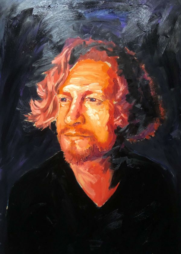 Portrait of Dan Withey, Artist, painted by Philip David