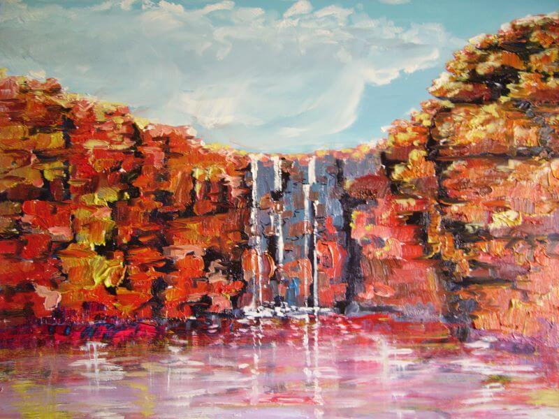 Katherine Gorge painted by Philip David