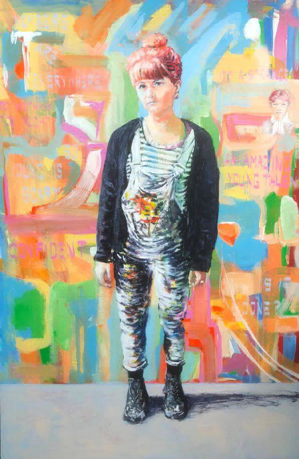 Portrait of Jasmine Crisp, Artist, painted by Philip David